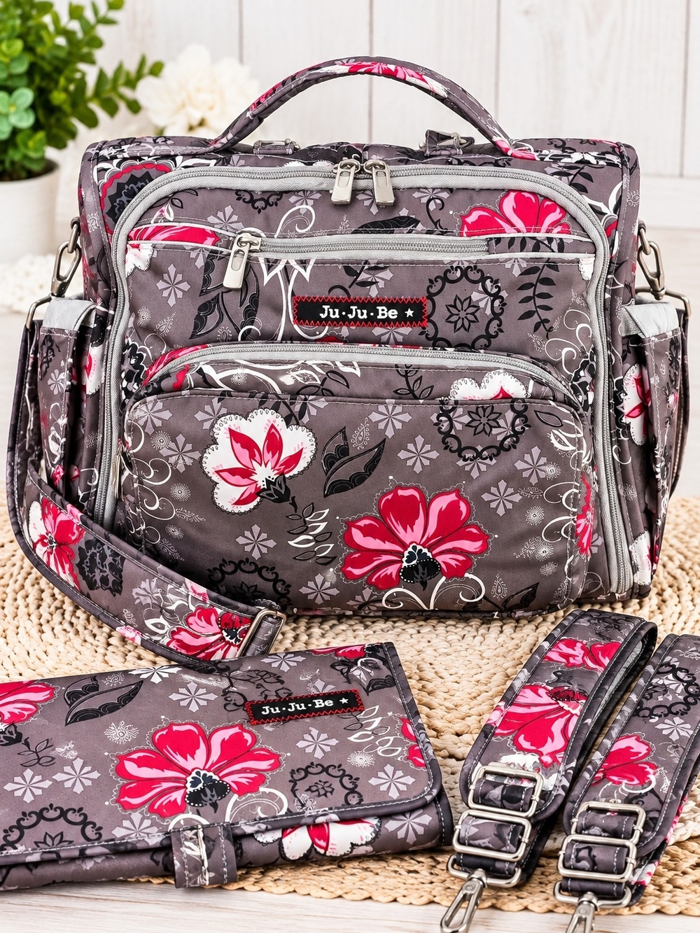Ju-Ju-Be BFF Lotus Lullaby Convertible Diaper Bag Backpack